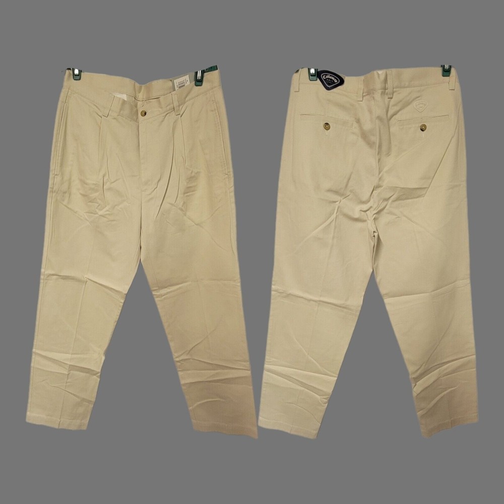 Callaway Mens Flex Golf Pant Beige 34x32‎